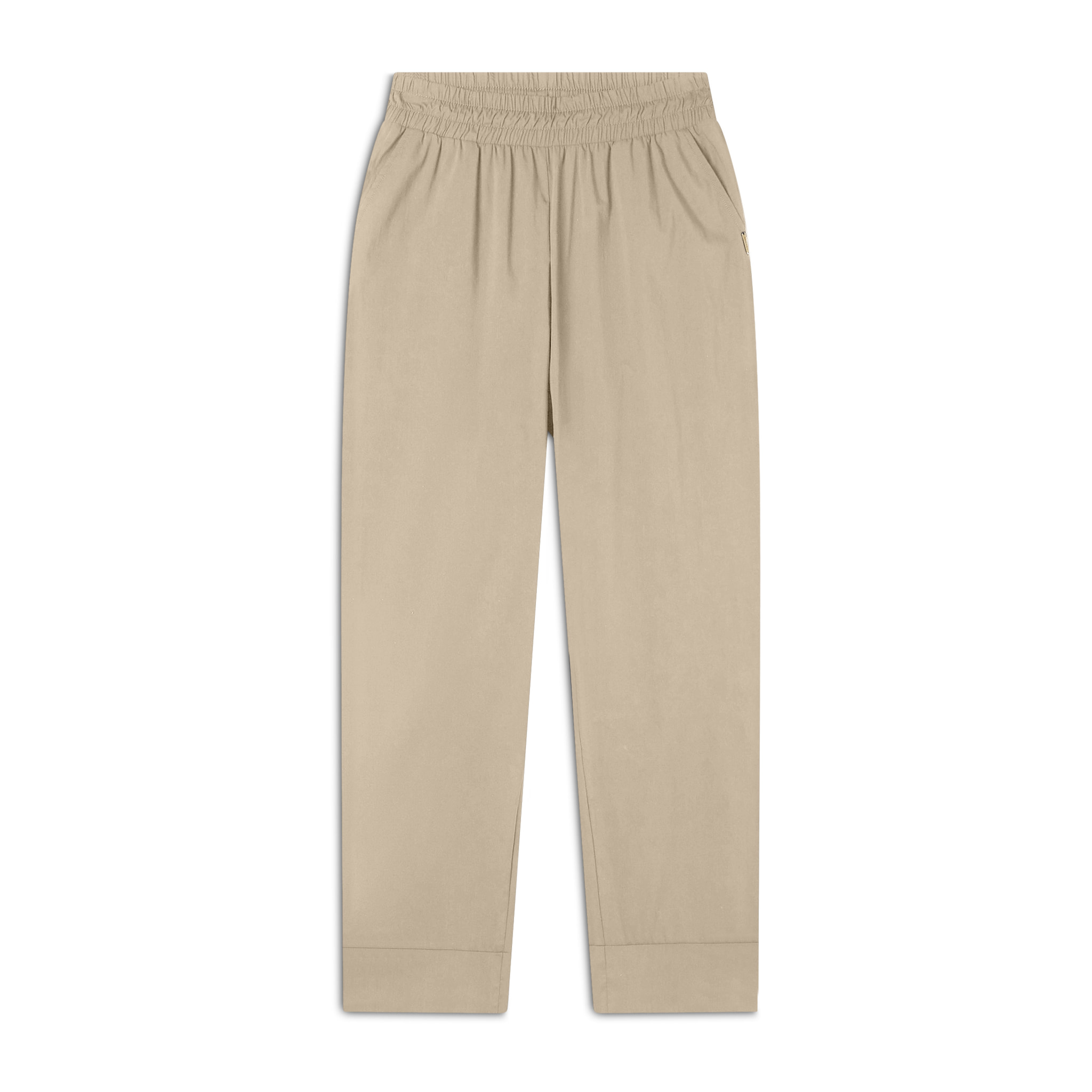 Pantaloni in popeline elasticizzato regular fit