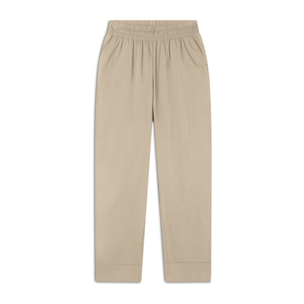 Pantaloni in popeline elasticizzato regular fit