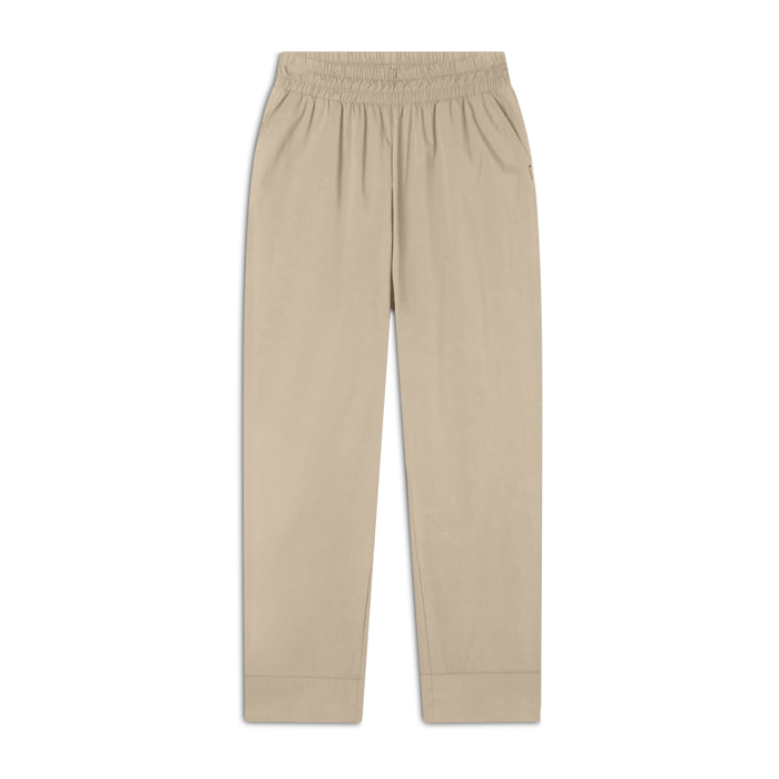 Pantaloni in popeline elasticizzato regular fit