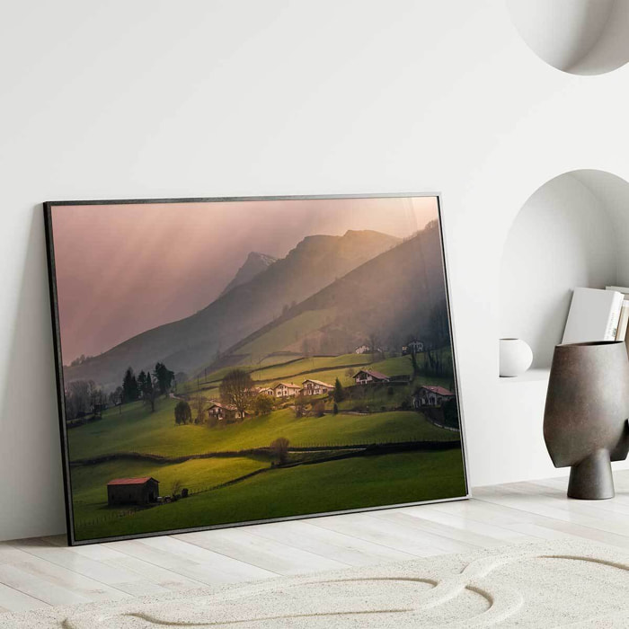 Affiche montagne Pyrénées basques Affiche seule