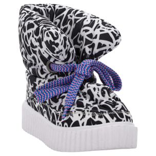 Puff Boot stampa fantasia con imbottitura in pile