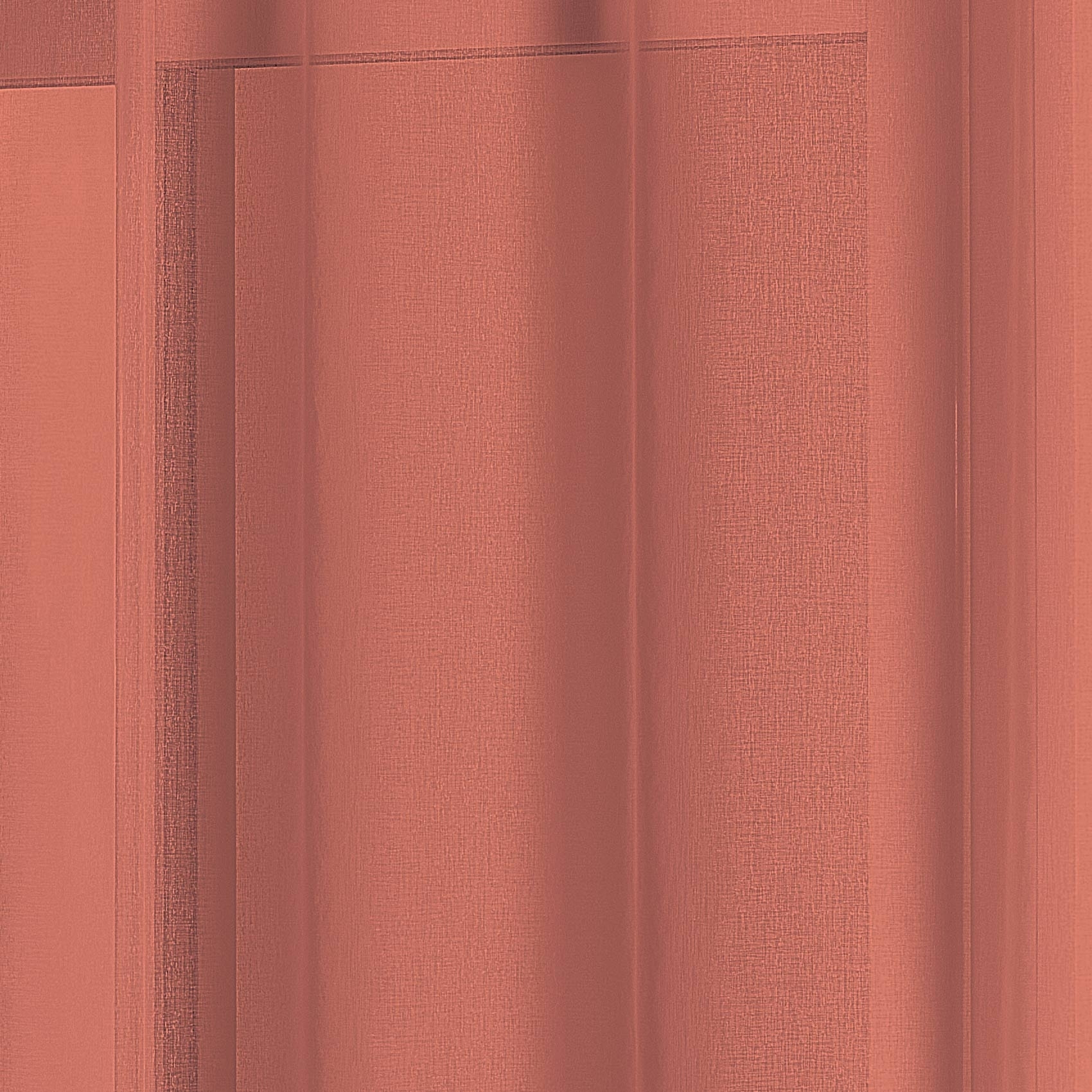 Voilage à anneaux noirs amovibles - Terracotta