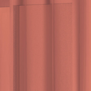 Voilage à anneaux noirs amovibles - Terracotta