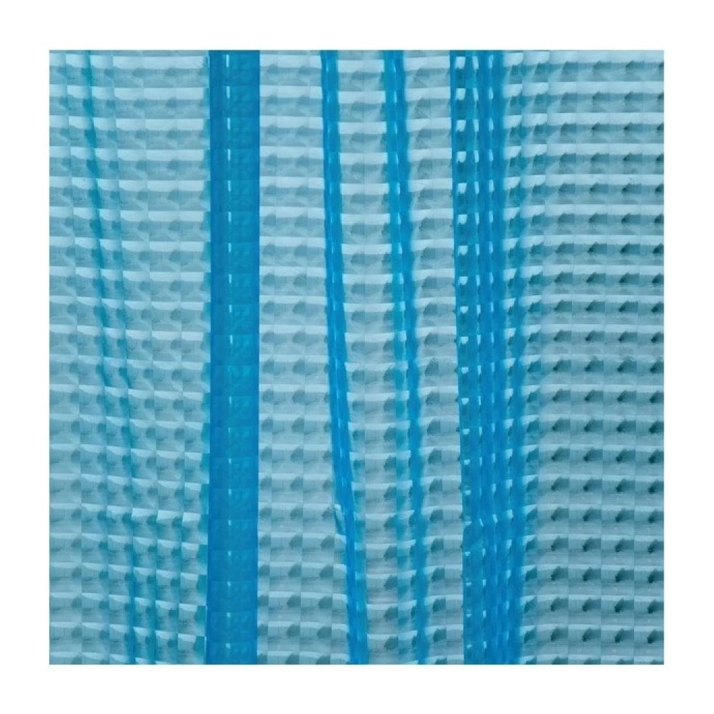 Rideau de douche EVA 3D 180x200cm QUALITà PREMIUM Bleu - Anneaux inclus MSV
