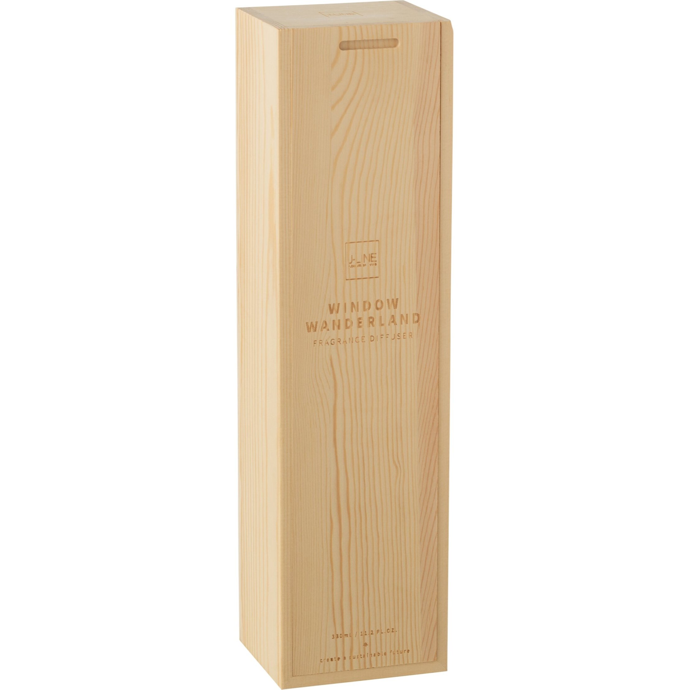 J-Line Bâtonnets parfumés Carré - Window Wanderland - verre - transparent - large