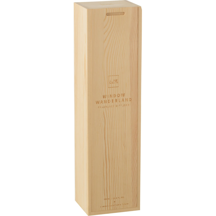 J-Line Bâtonnets parfumés Carré - Window Wanderland - verre - transparent - large