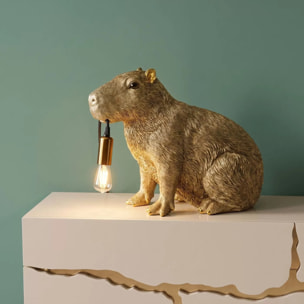 Lampe capybara doré Kare Design