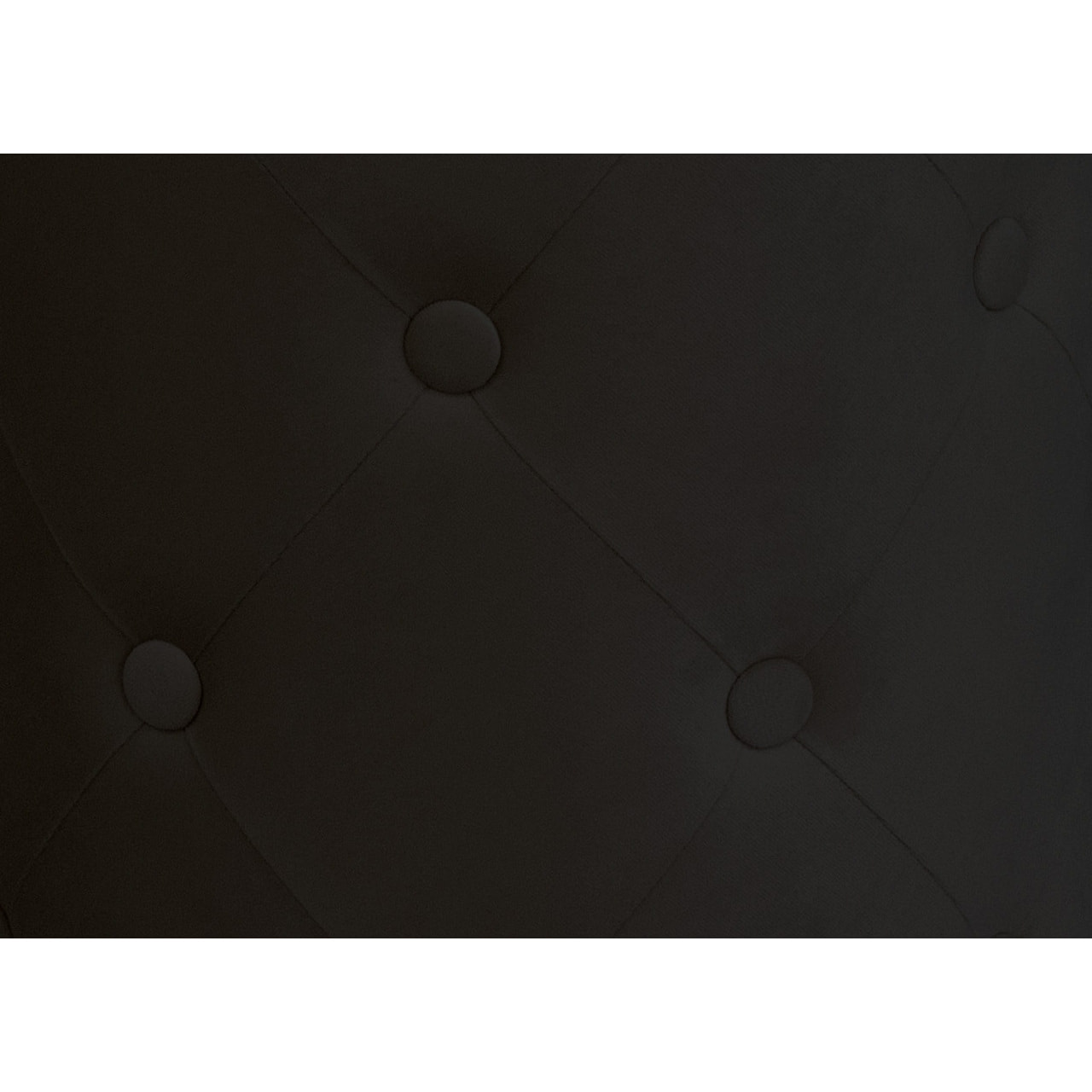 Pouf Poggiapiedi Rotondo Seduta In Velluto Velvet Chic Nero