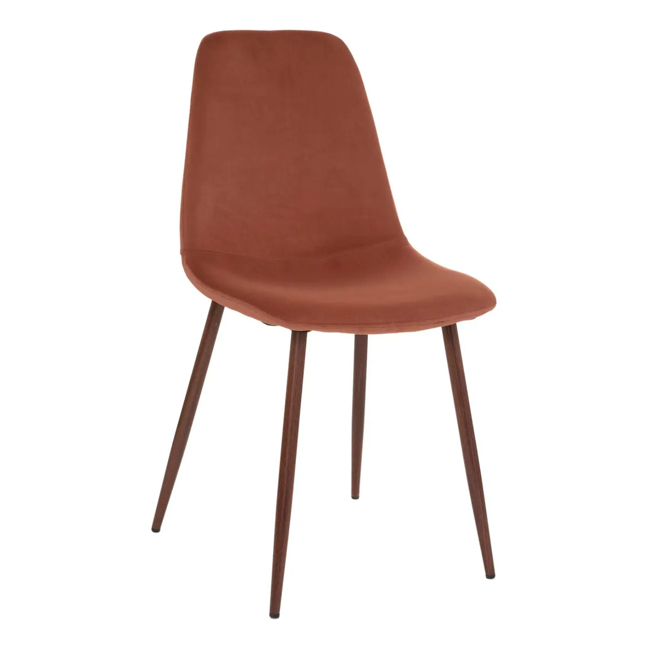 Chaise "Roka" rose terracotta