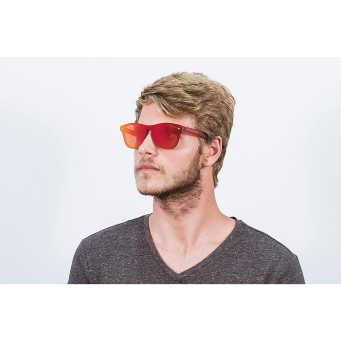 GAFAS DE SOL SUNPERS SAN FRANCISCO FLAT PC de color Rojo