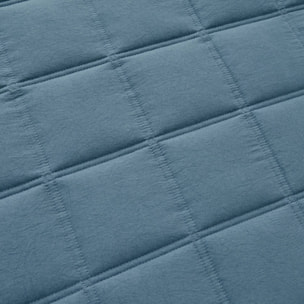 Colcha de microfibra King color azul oscuro Poliéster