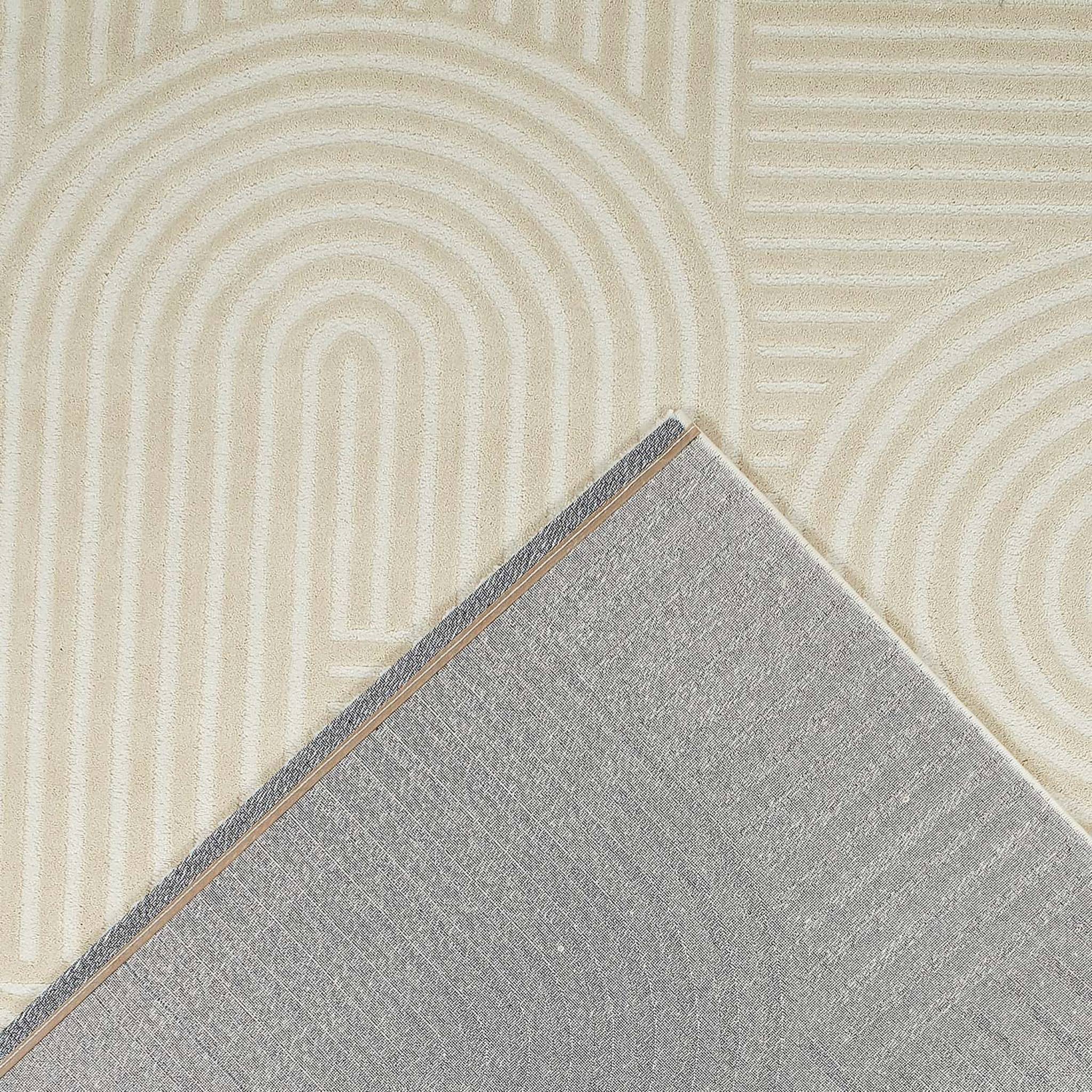 Tapis intérieur motif graphique arches créme JENNY