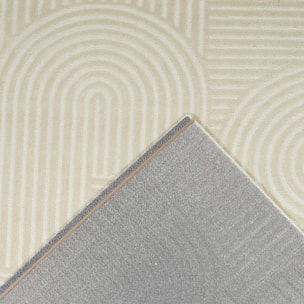 Tapis intérieur motif graphique arches créme JENNY