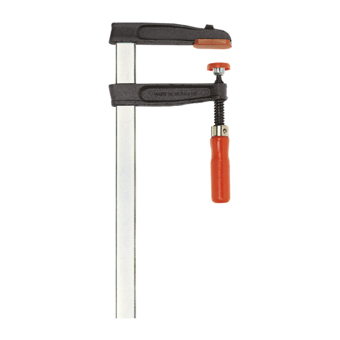 Presse à vis fonte et acier TGR - BESSEY - poignée bois - serrage 600 mm - saillie 120 mm - Rail 30x8 mm - TGR60S12