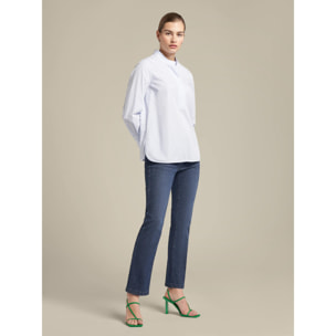 Elena Mirò - Blusa de rayas con cuello alto - Light - blue