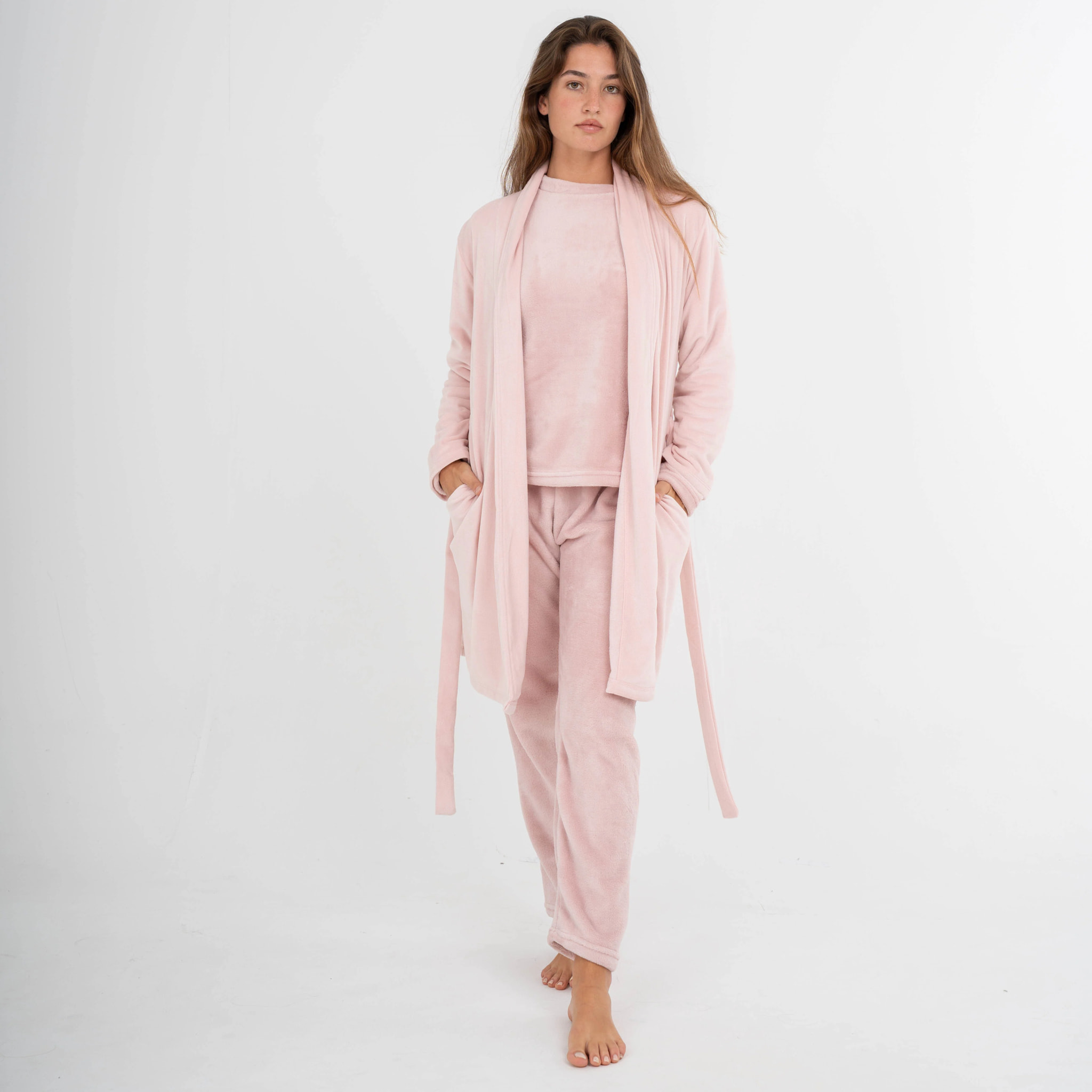 Bata Terciopelo Super Soft Rosa Palo