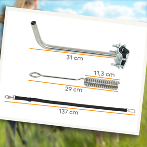 Laisse de vélo pour chien fixation facile rapide ressort amortisseur sangle ajustable