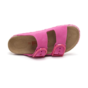 SANDALO CON ZEPPA BILLOWY ROSA