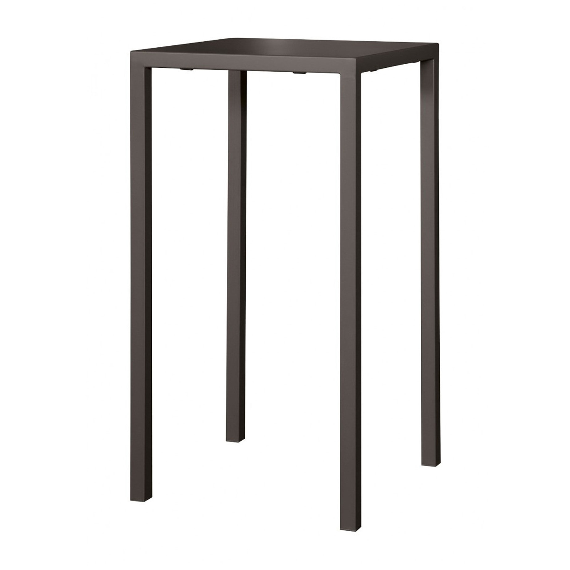 Tavolo alto ZURIGO in metallo antracite 60x60 cm, impilabile