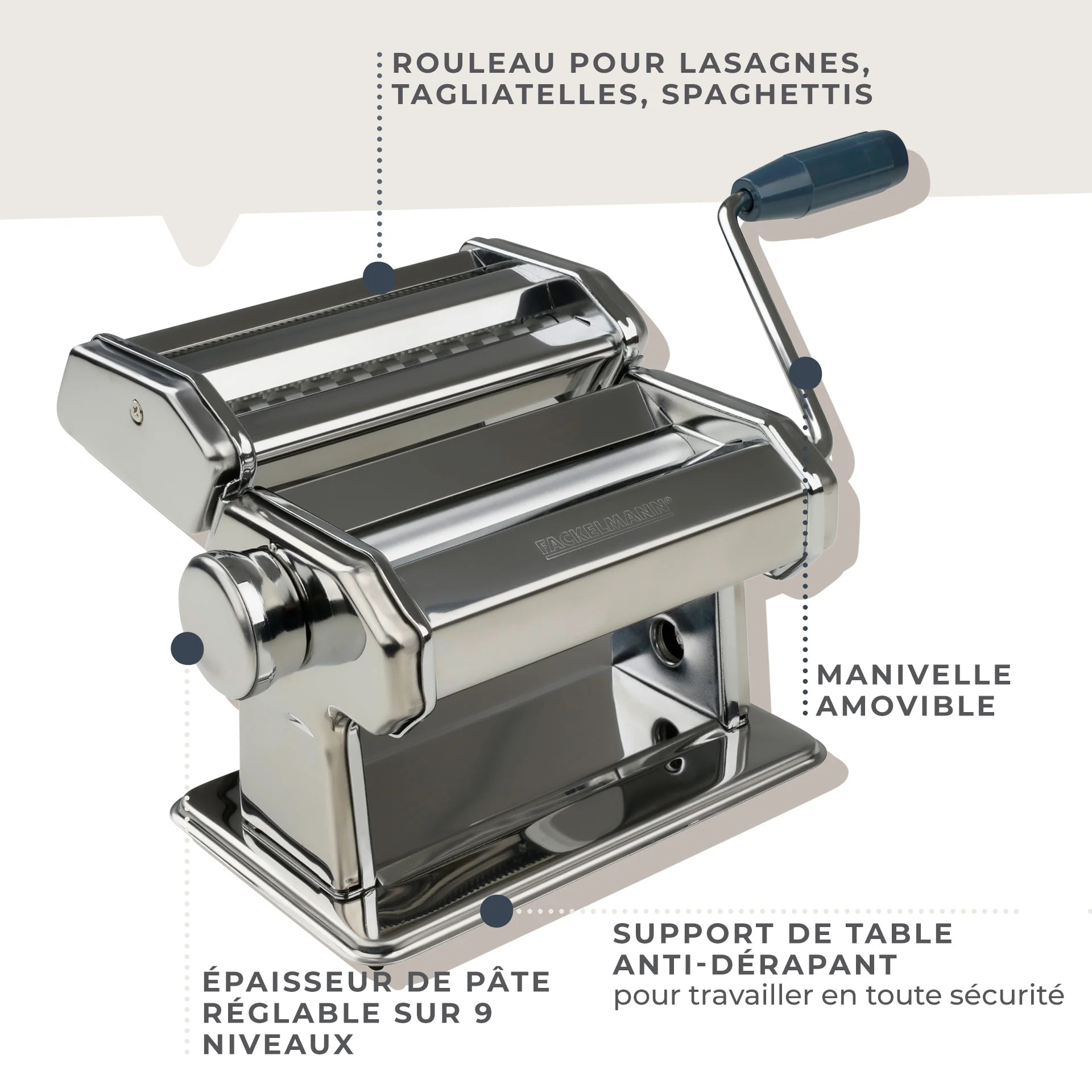 Machine à pâtes manuelle Fackelmann Easy Prepare