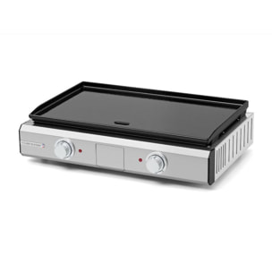 Plancha électrique RIVIERA ET BAR QPL1060 émaillée 2 brûleurs à poser, 57x35 cm
