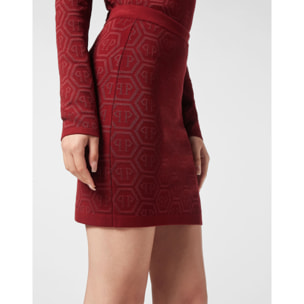PHILIPP PLEIN Knit Mini Skirt MONOGRAM
