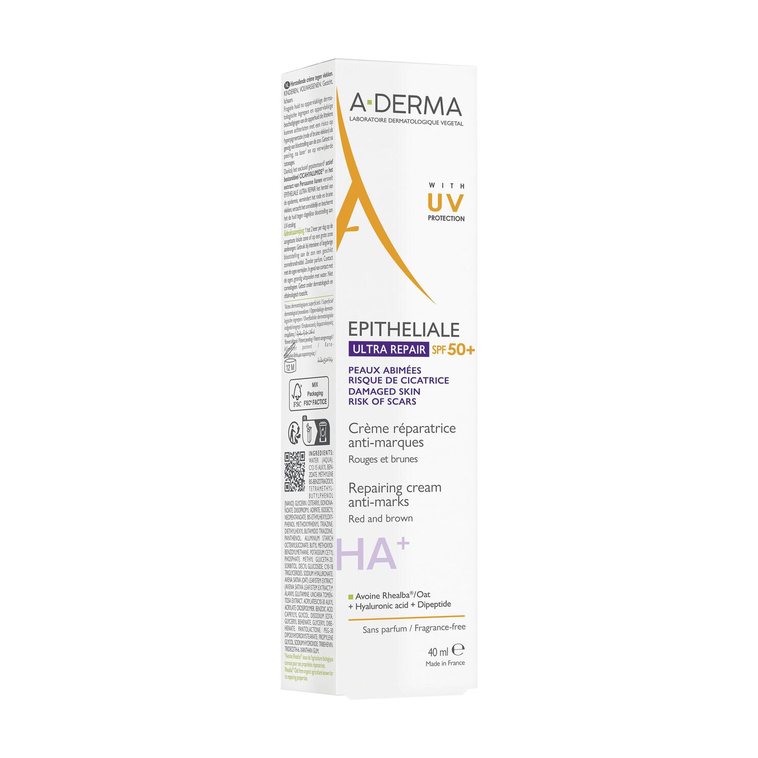 Epitheliale AH ULTRA SPF50+ - Crème Réparatrice Protectrice