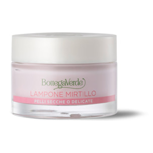 Crema ricca idratante - Lampone e Mirtillo - pelli secche o delicate