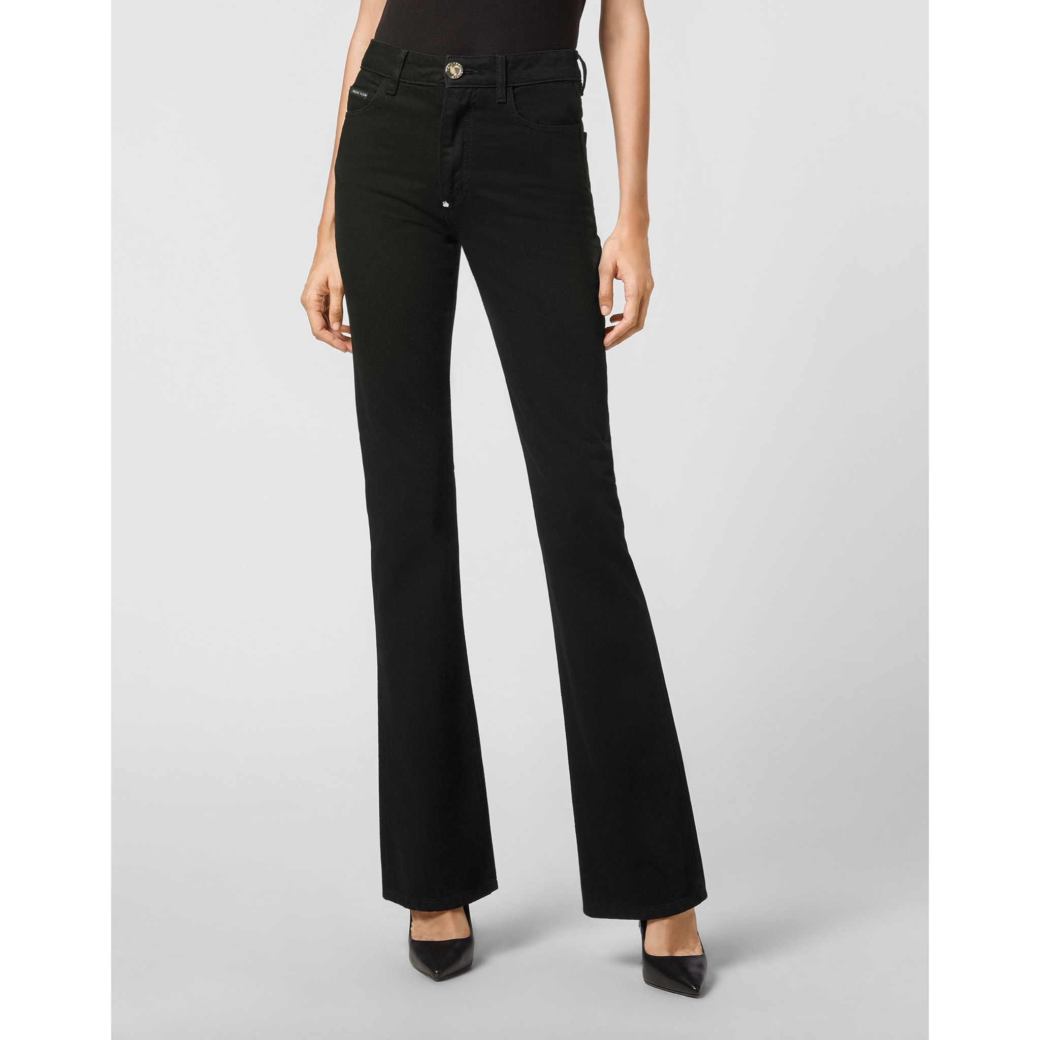 PHILIPP PLEIN Jeans dal taglio flare SKULL