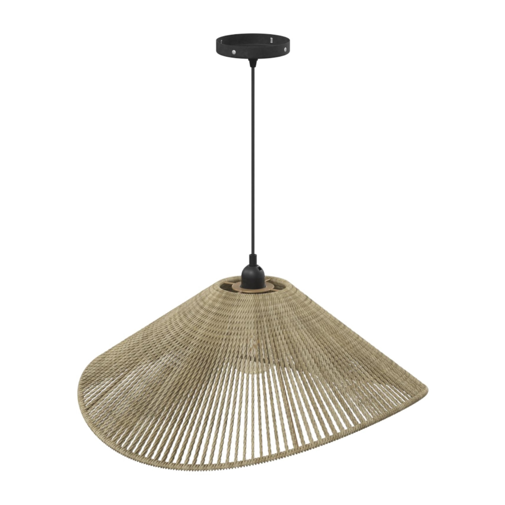 Lámpara colgante Myha cuerda natural