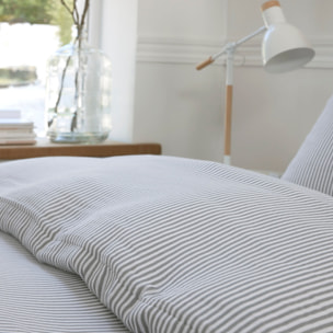 Parure housse de couette imprimé 100% gaze de coton - laya