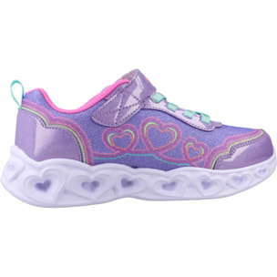 Zapatillas Niña 303736lcs Heart Lights Violeta