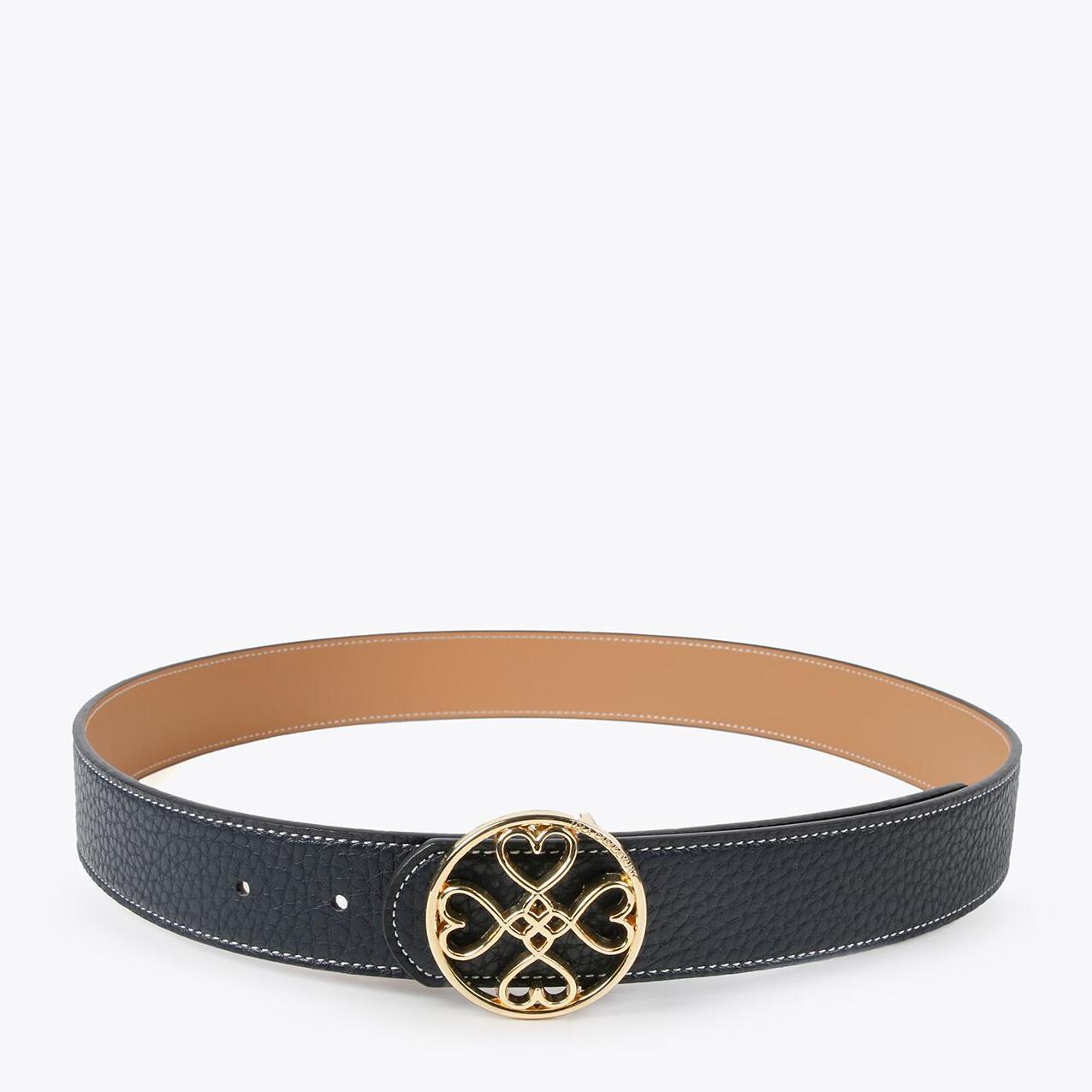 Cintura double face trifoglio cuori