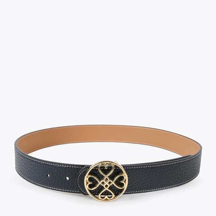 Cintura double face trifoglio cuori
