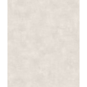Papier peint uni effet toile lin gris perle