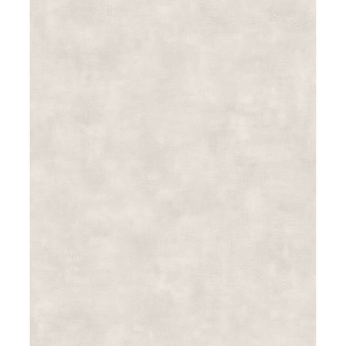 Papier peint uni effet toile lin gris perle