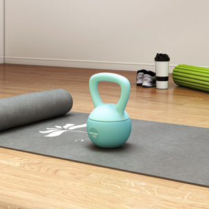 Pesa Rusa 4 kg, Soft Kettlebell Relleno de Arena Metálica y Mango Antideslizante, para Entrenamiento Culturismo en Casa, Gimnasio, Verde