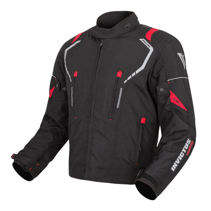 CHAQUETA DE MOTO INVICTUS ARES COLOR ROJO TALLA 3XL