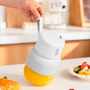 Batidora portátil eléctrica KYM-Z01 con 500ml de capacidad, 50W, batería recargable 1500mAh/7,4V y pajita de silicona.