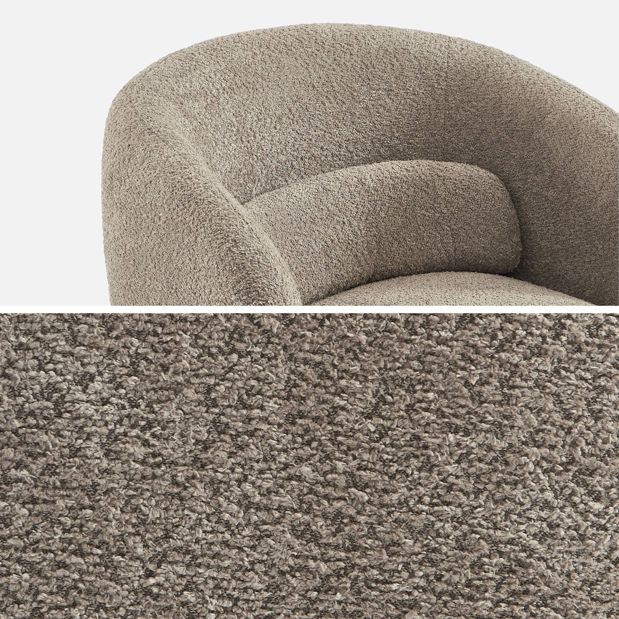 Fauteuil pivotant 360° tissu ELIAS