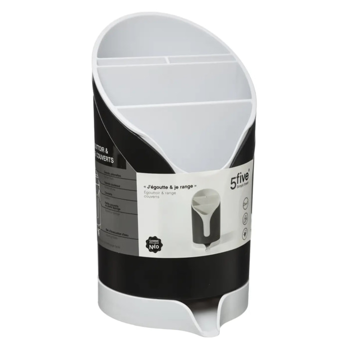 Égouttoir à couverts "Néo" noir