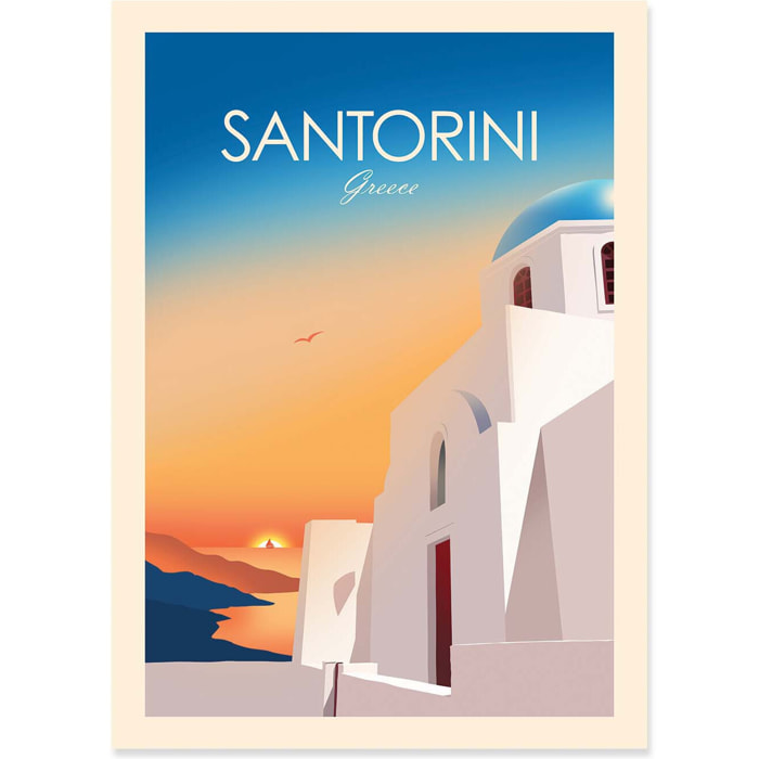Affiche - Santorini Greece - Studio Inception