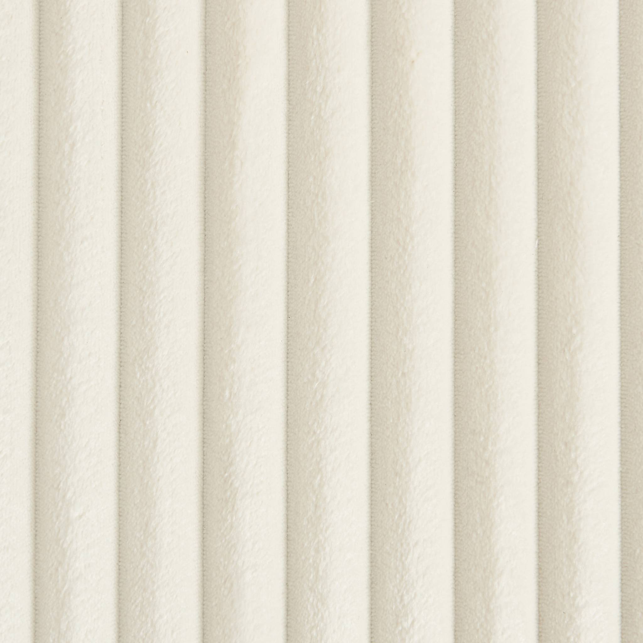 Canapé d'angle réversible convertible en tissu effet fourrure blanc crème avec coffre de rangement - Ida