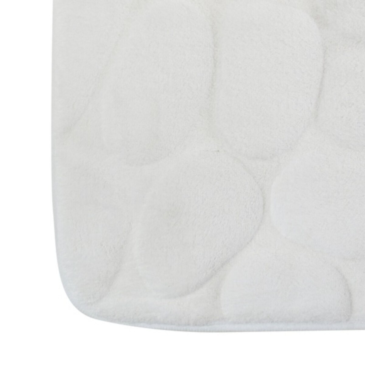 Tapis de bain Microfibre PEBBLE Blanc MSV