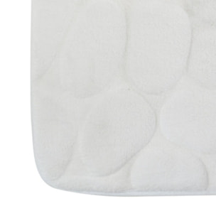 Tapis de bain Microfibre PEBBLE Blanc MSV