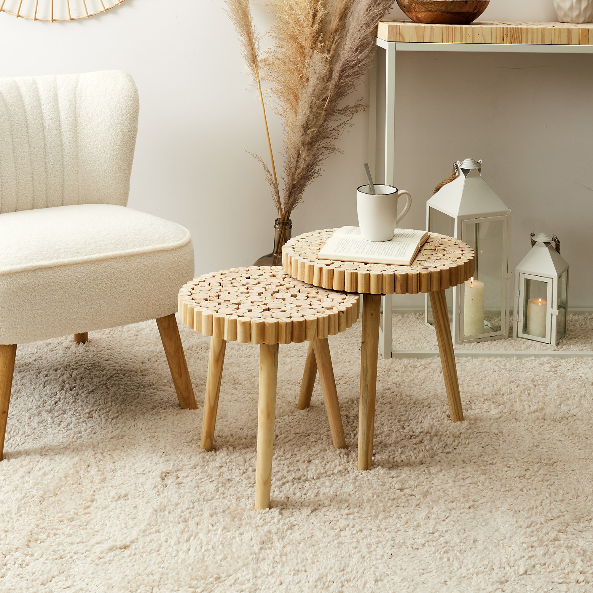 Table Gigogne Rondin