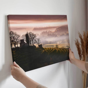 Tableau pays basque Les coteaux en vallée d' Ossau Toile imprimée
