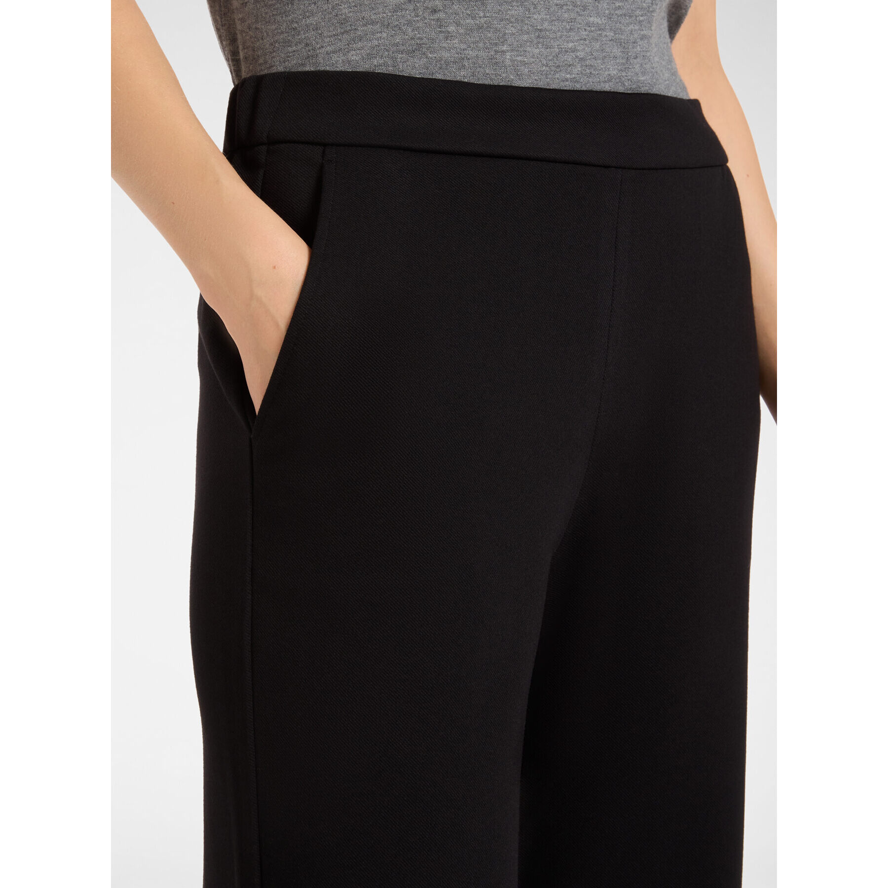 Elena Mirò - Pantaloni pull on in jersey - Nero