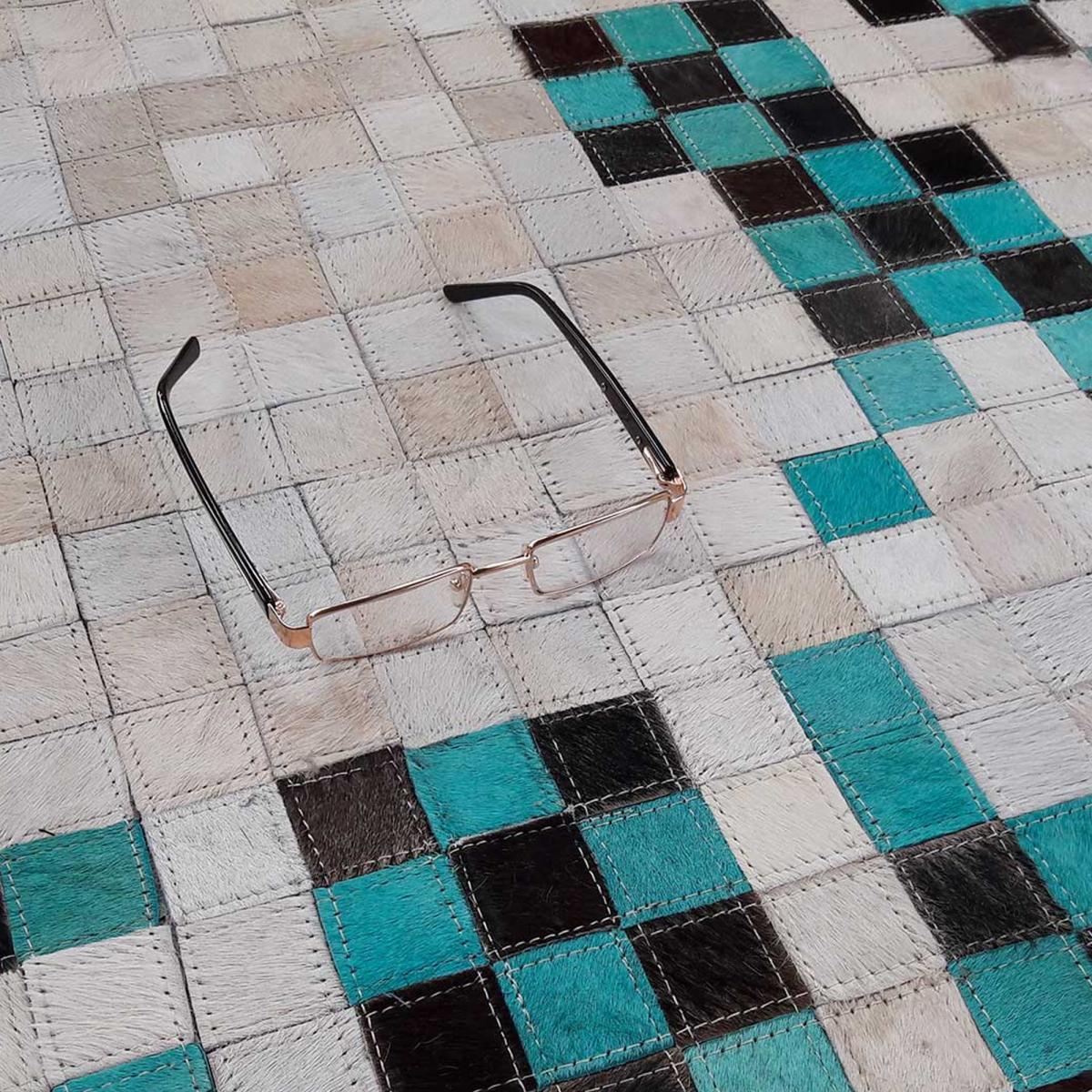 Tapis peau de vache kilim fait main DICU