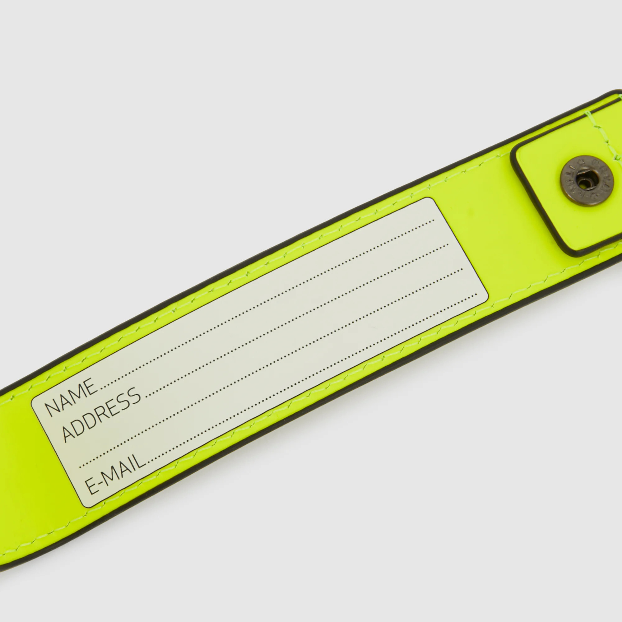 Piquadro Address Tag in pelle con moschettone